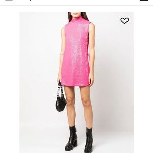 NWT Rotate fuscia sequin mini dress